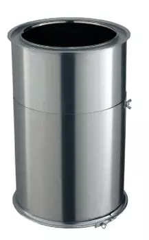 ELEMENT DROIT REGLABLE 35/45cm Diam180 - INOX GALVA